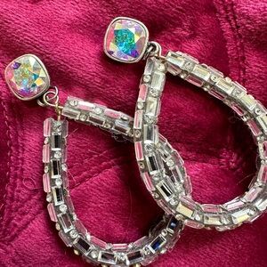 Pink Panache Clear AB Stone Earrings